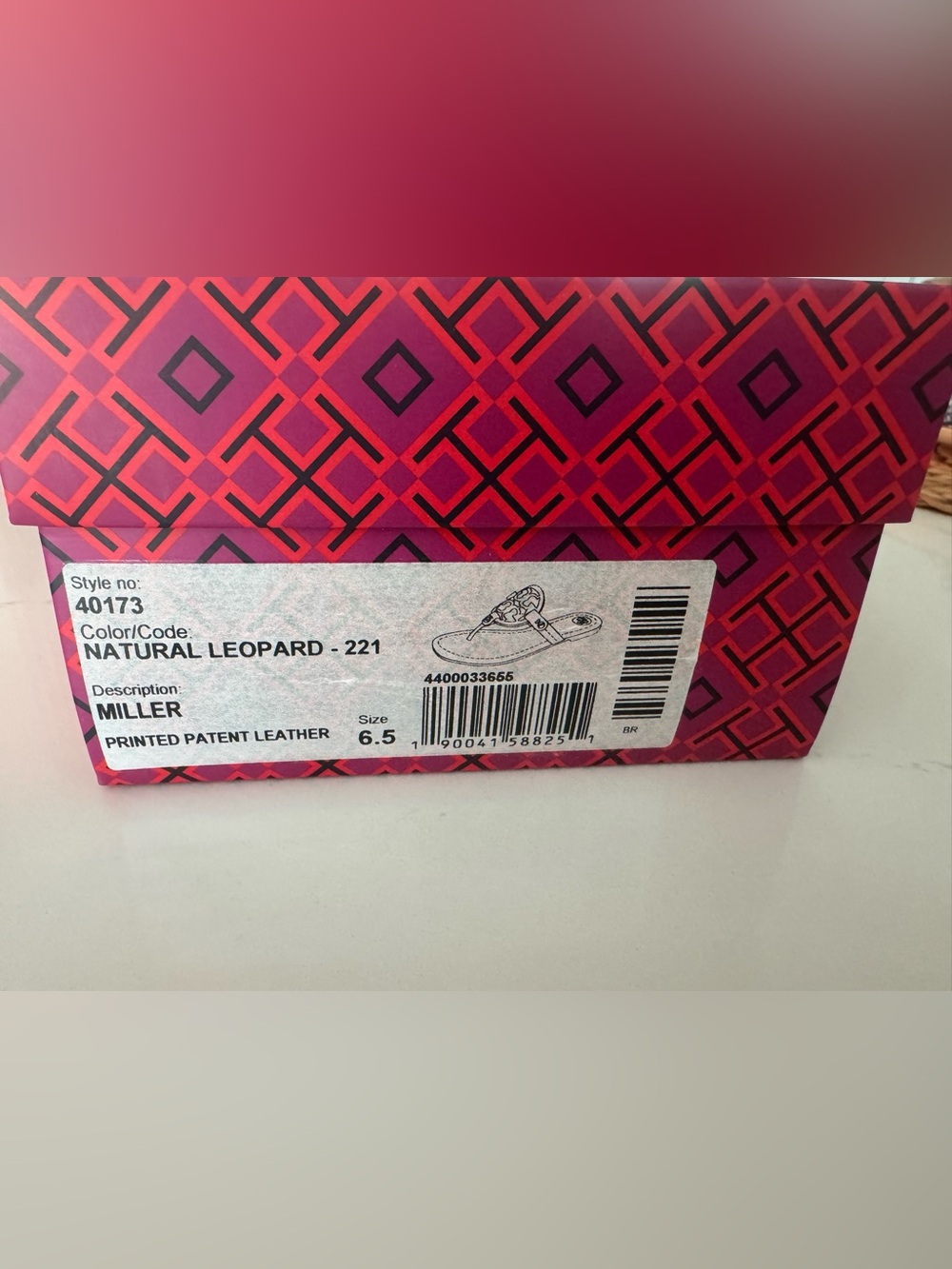 Tory Burch Natural Leopard Miller Sandals | Size 6.5 - Picture 4 of 5